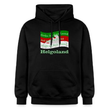 helgoland insel - Gildan Unisex Softstyle® Midweight Hoodie - Schwarz - Vorne - Marisol (170cm) & Nik (191cm)