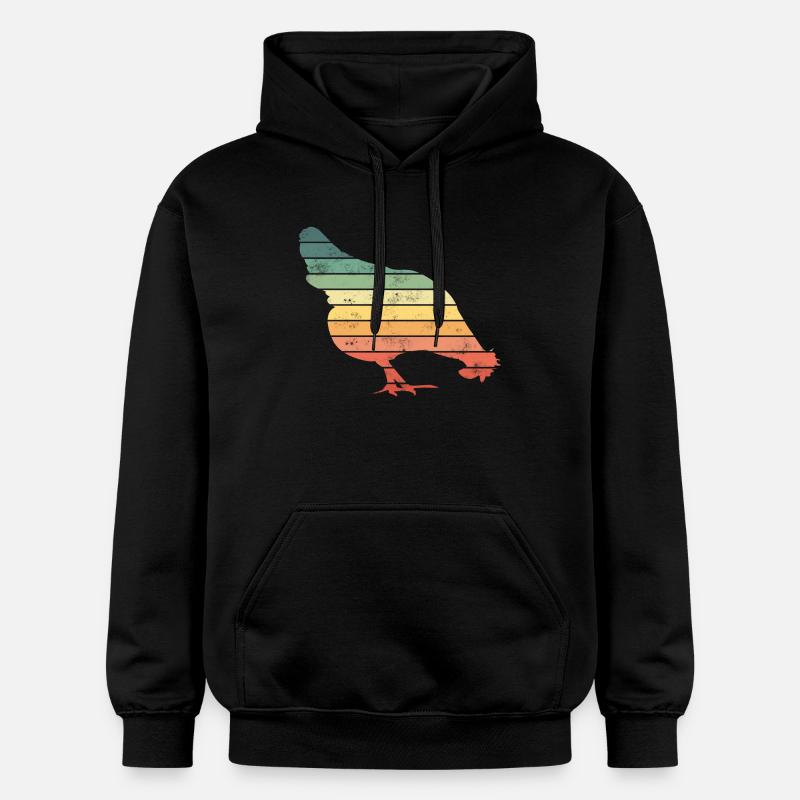 Poulets - Sweat à capuche Softstyle® Gildan Unisexe - noir