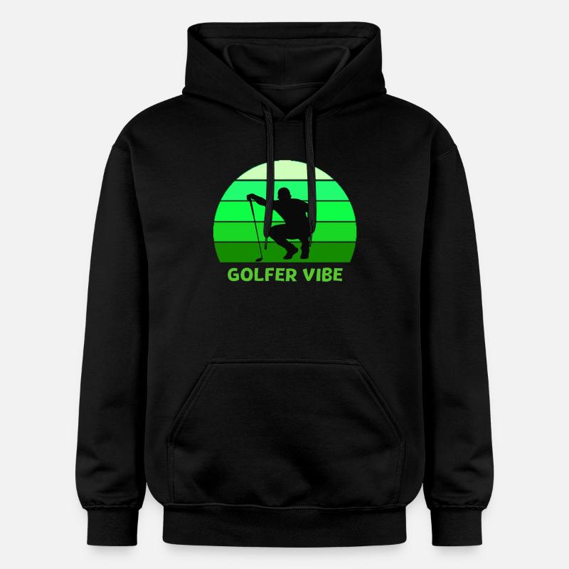 golf, golfing, golfer, jouer au golf - Sweat à capuche Softstyle® Gildan Unisexe - noir