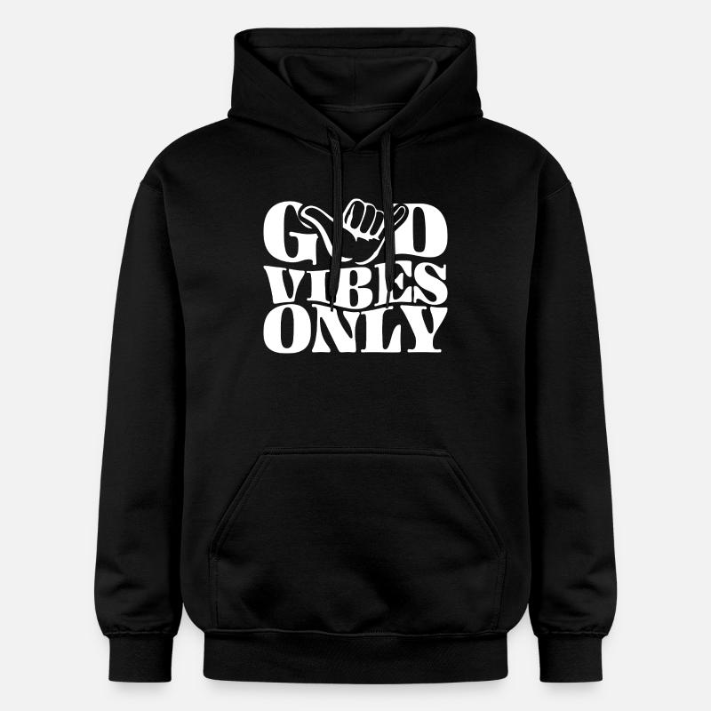 Énergie positive (blanc) - Sweat à capuche Softstyle® Gildan Unisexe - noir