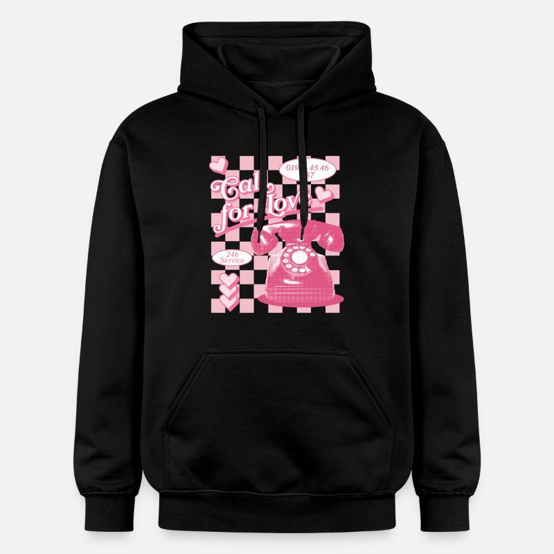 Appel à l’amour hotline esthétique - Sweat à capuche Softstyle® Gildan Unisexe - noir