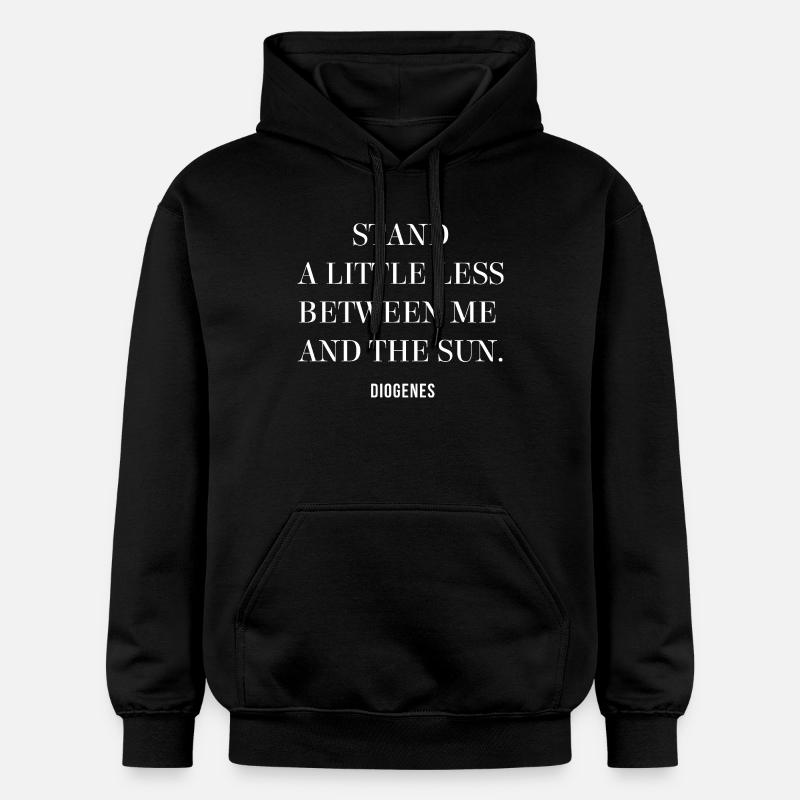 Citation cynique de Diogène - Sweat à capuche Softstyle® Gildan Unisexe - noir