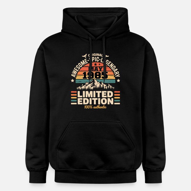 Mai 1985 - May 1985 - Sweat à capuche Softstyle® Gildan Unisexe - noir