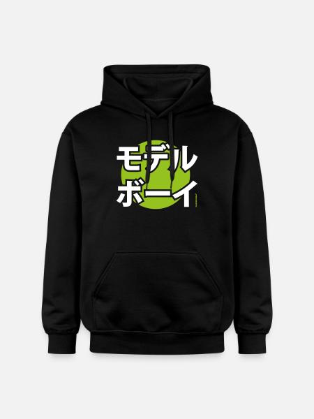 Musterknabe Katakana - Gildan Unisex Softstyle® Midweight Hoodie - black