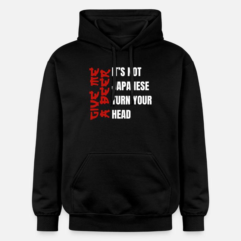 Tourne ta tête Bière - Sweat à capuche Softstyle® Gildan Unisexe - noir