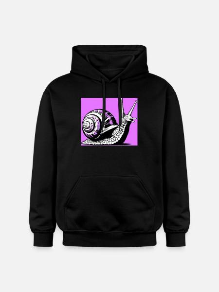 Escargot - Sweat à capuche Softstyle® Gildan Unisexe - noir
