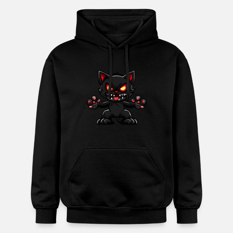 Halloween Chat Chat - Sweat à capuche Softstyle® Gildan Unisexe - noir