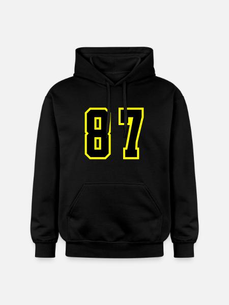 87 Number Leotard - Gildan Unisex Softstyle® Midweight Hoodie - black