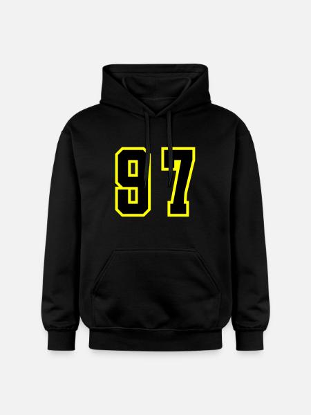 97 Number Leotard - Gildan Unisex Softstyle® Midweight Hoodie - black