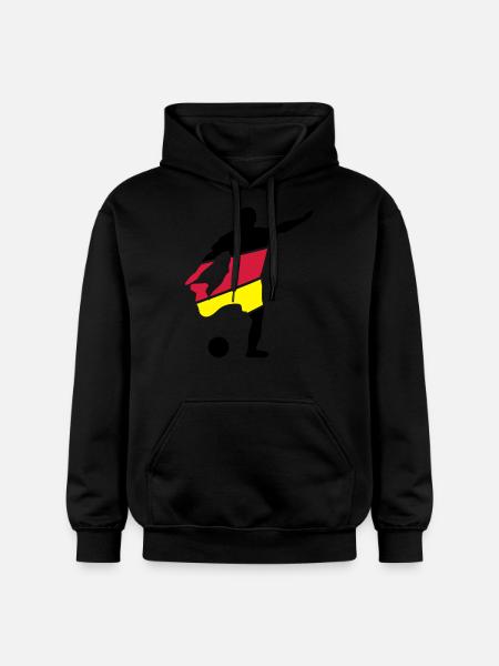 Fußball - Gildan Unisex Softstyle® Midweight Hoodie - Schwarz