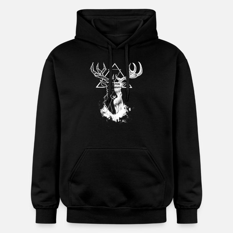 White Duality - Sweat à capuche Softstyle® Gildan Unisexe - noir