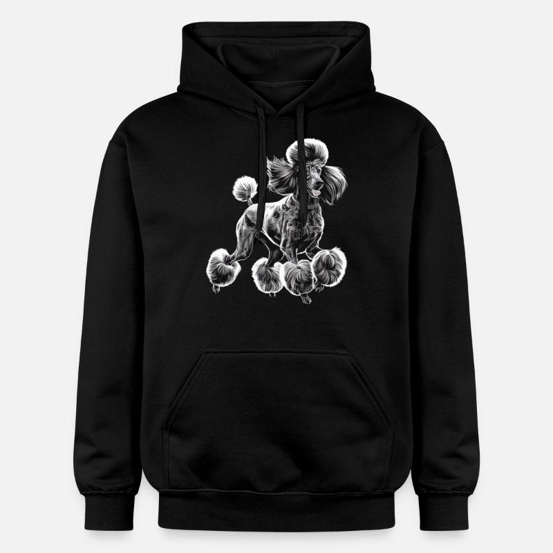Pudel Diva - Gildan luvtröja unisex Softstyle® Midweight - svart