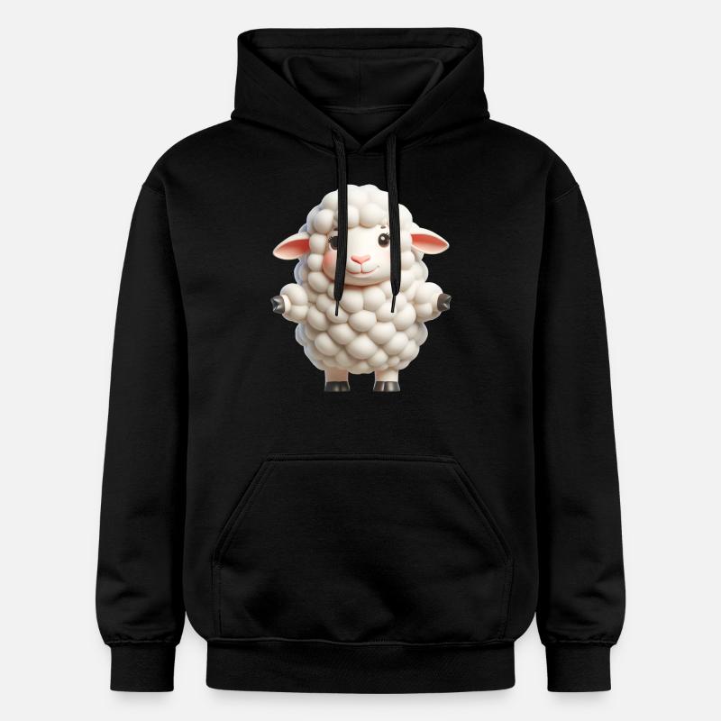 Moutons 2 - Sweat à capuche Softstyle® Gildan Unisexe - noir