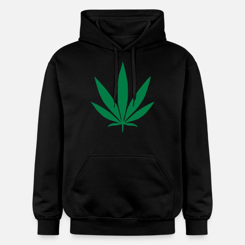 Plante de cannabis - Sweat à capuche Softstyle® Gildan Unisexe - noir