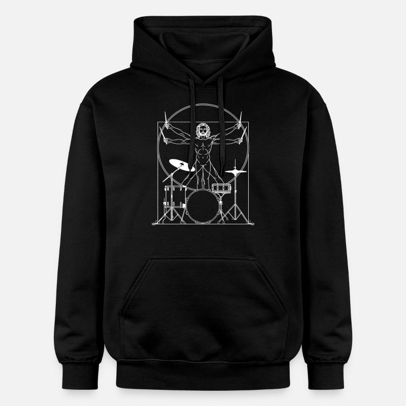 Drummer - Drum drum drum - Gildan Unisex Softstyle® Midweight Hoodie - black