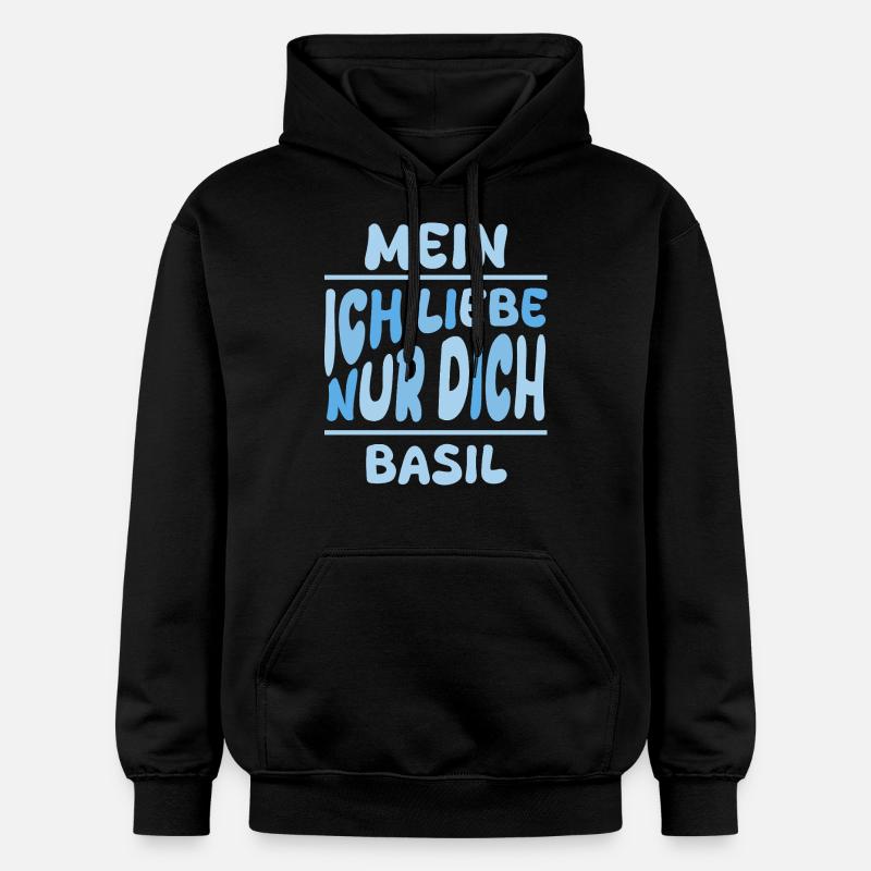 Basilic - Sweat à capuche Softstyle® Gildan Unisexe - noir