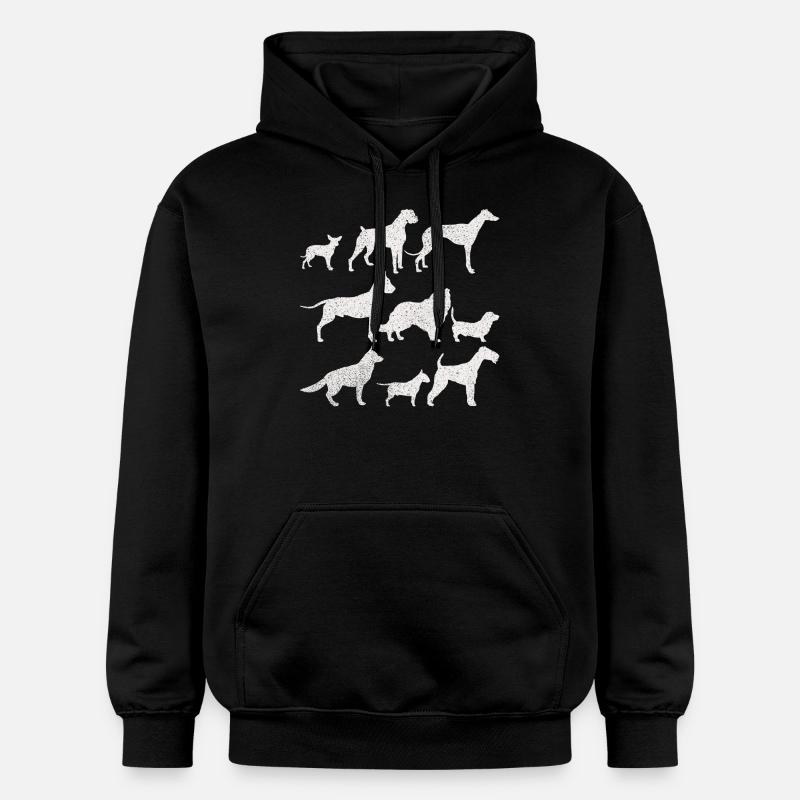 CHIENS CHIENS CADEAUX - Sweat à capuche Softstyle® Gildan Unisexe - noir