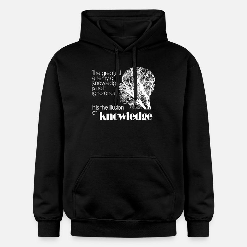 Ennemi de la connaissance - Sweat à capuche Softstyle® Gildan Unisexe - noir