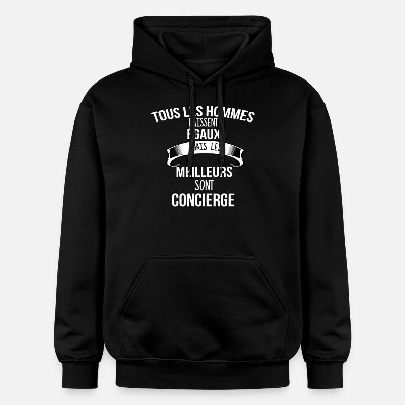 Concierge cadeau humour - Sweat à capuche Softstyle® Gildan Unisexe - noir