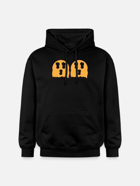 Halloween Geist Schädel - Gildan Unisex Softstyle® Midweight Hoodie - Schwarz