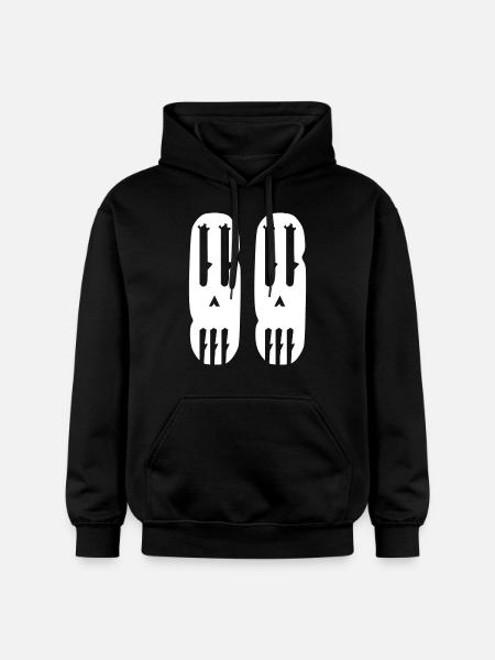 Halloween Geist Schädel - Gildan Unisex Softstyle® Midweight Hoodie - Schwarz