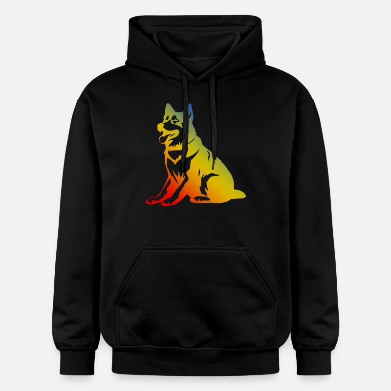 Chien Husky - Sweat à capuche Softstyle® Gildan Unisexe - noir