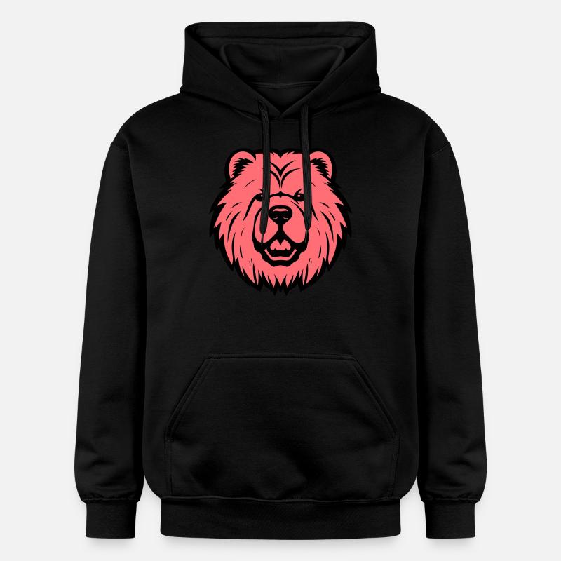 Chow Chow Tête de chien - Sweat à capuche Softstyle® Gildan Unisexe - noir