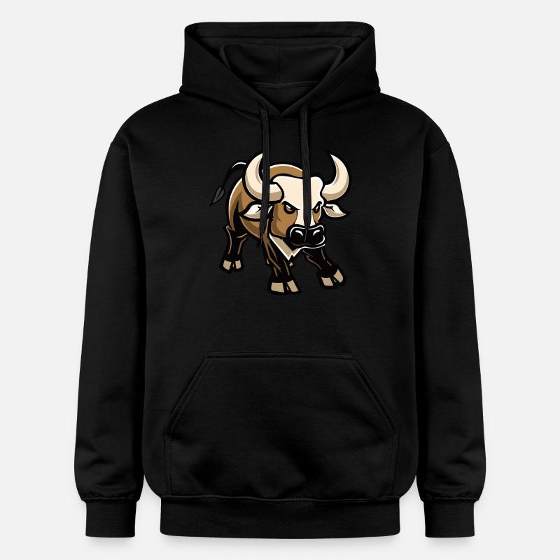 Stier Comic - Gildan Unisex Softstyle® Midweight Hoodie - Schwarz