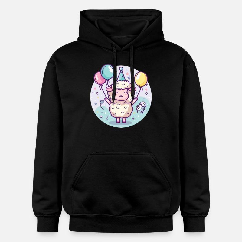 Mouton Anniversaire Bébé - Sweat à capuche Softstyle® Gildan Unisexe - noir