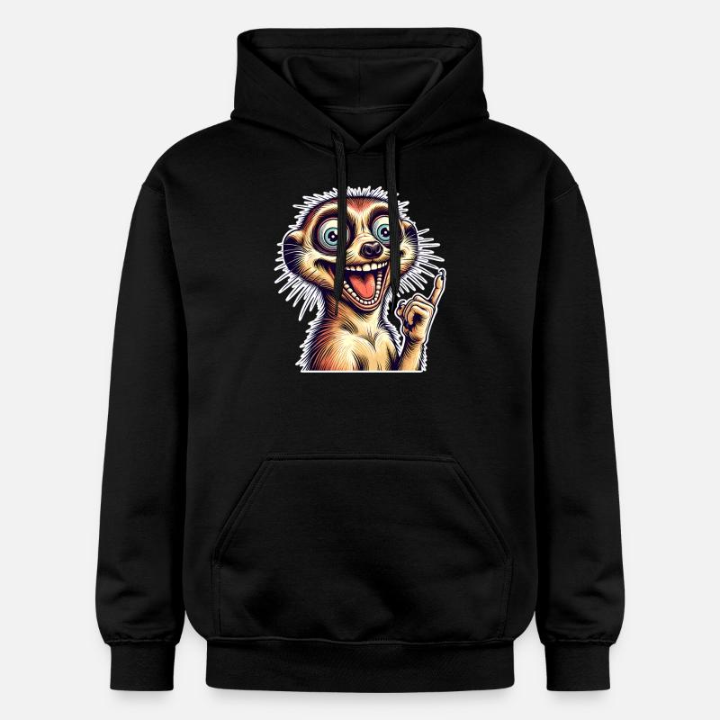 Erdmännchen - Gildan Unisex Softstyle® Midweight Hoodie - Schwarz