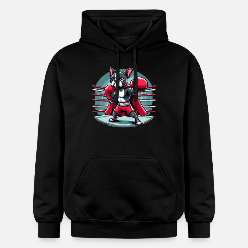 Boxe canine - Sweat à capuche Softstyle® Gildan Unisexe - noir