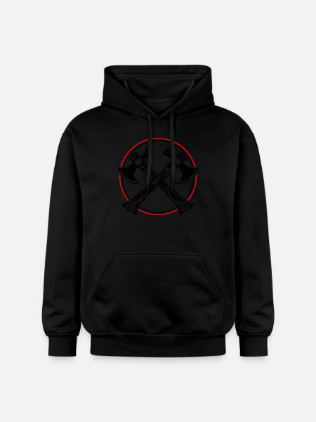 Axe Icon - Gildan Unisex Softstyle® Midweight Hoodie - black