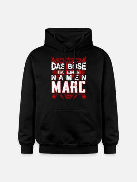 MARC - Name - Gildan Unisex Softstyle® Midweight Hoodie - Schwarz