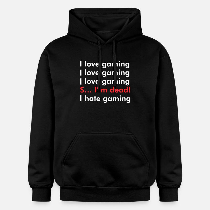 J’adore les jeux vidéo - Sweat à capuche Softstyle® Gildan Unisexe - noir
