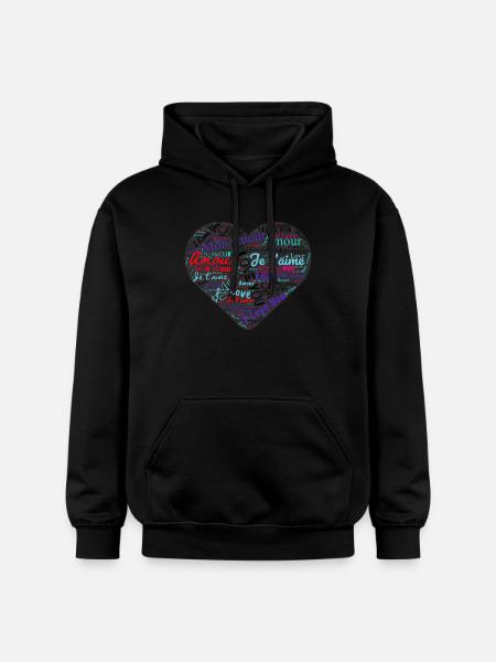 MAMAN. FÊTE DES MÈRES - Sweat à capuche Softstyle® Gildan Unisexe - noir
