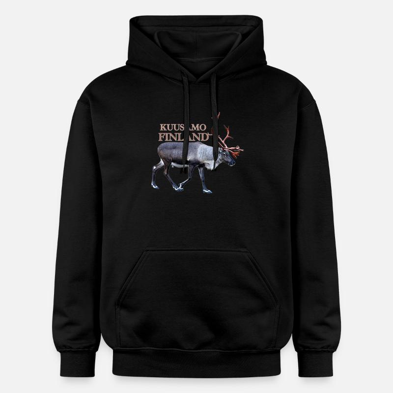 Kuusamo - Sweat à capuche Softstyle® Gildan Unisexe - noir