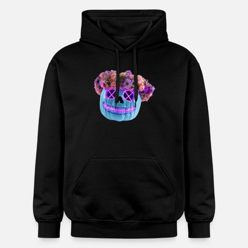 Floraison et malheur - Sweat à capuche Softstyle® Gildan Unisexe - noir