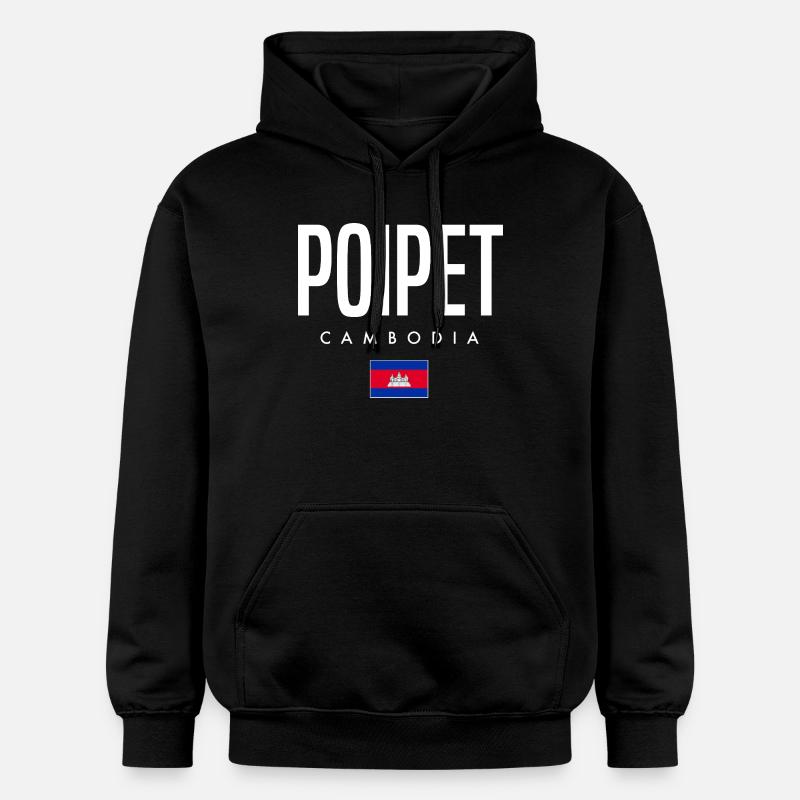 Poipet Cambodge Khmer - Sweat à capuche Softstyle® Gildan Unisexe - noir