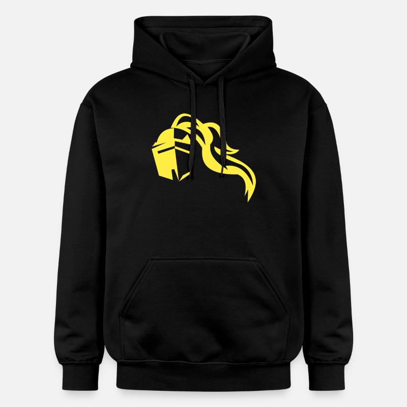 Silhouette du Chevalier d’Or - Sweat à capuche Softstyle® Gildan Unisexe - noir