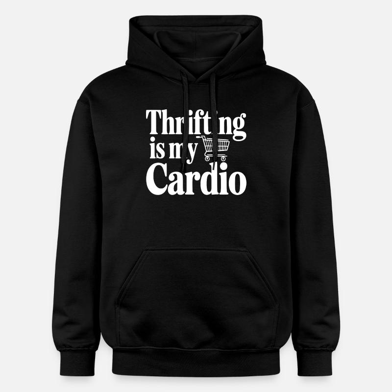 Le fribrifling, c’est mon Cardio - Sweat à capuche Softstyle® Gildan Unisexe - noir
