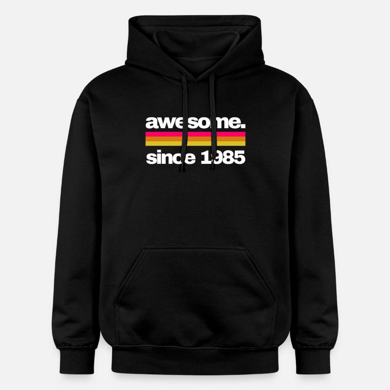 awesome since 1985 - Gildan Unisex Softstyle® Midweight Hoodie - Schwarz