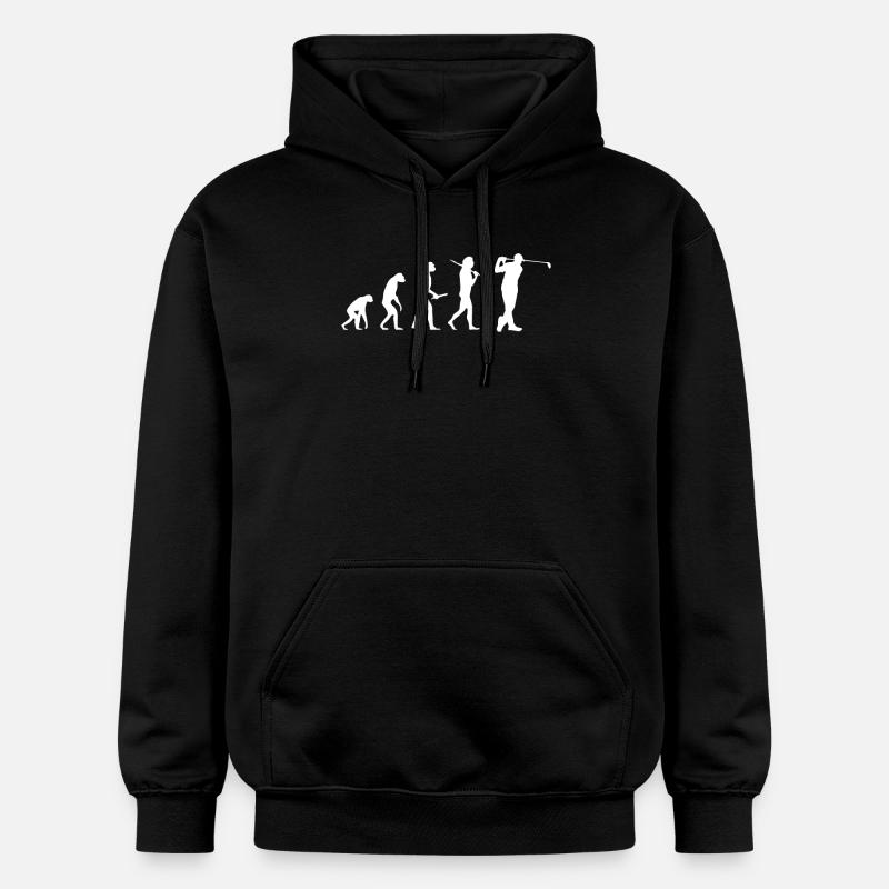Golf - Golfer - Evolution - Gildan Unisex Softstyle® Midweight Hoodie - Schwarz