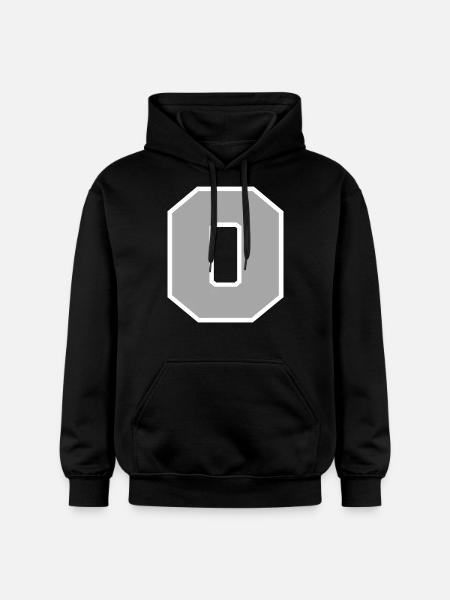 Letter o sport - Gildan Unisex Softstyle® Midweight Hoodie - black