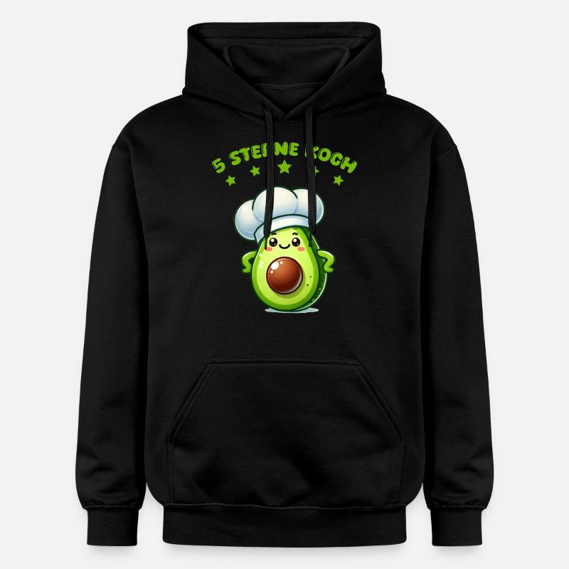 Cuisinier à l’avocat - Sweat à capuche Softstyle® Gildan Unisexe - noir