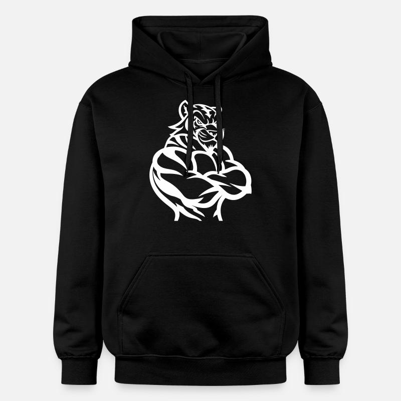 tigre - Sweat à capuche Softstyle® Gildan Unisexe - noir