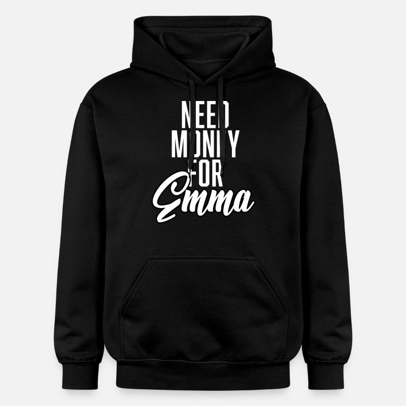 Besoin d’argent pour Emma - Sweat à capuche Softstyle® Gildan Unisexe - noir