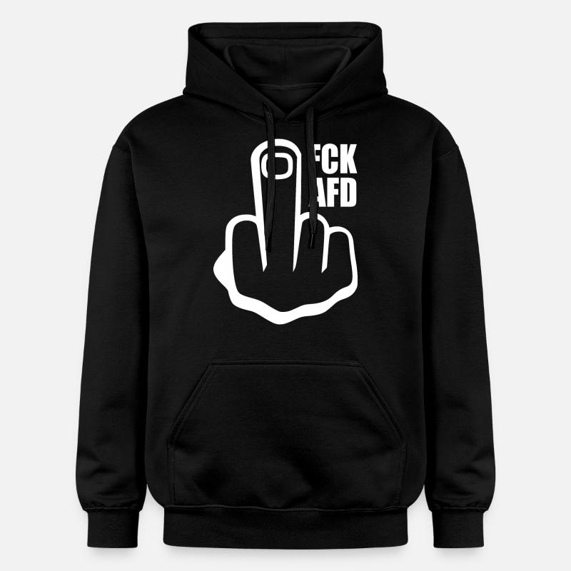 Fck afd - Gildan Unisex Softstyle® Midweight Hoodie - Schwarz
