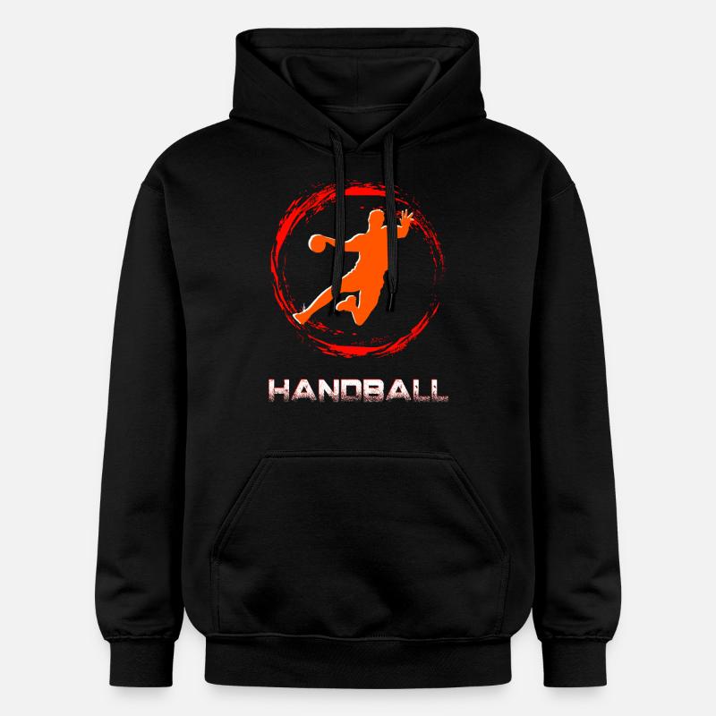 Handball - Sweat à capuche Softstyle® Gildan Unisexe - noir