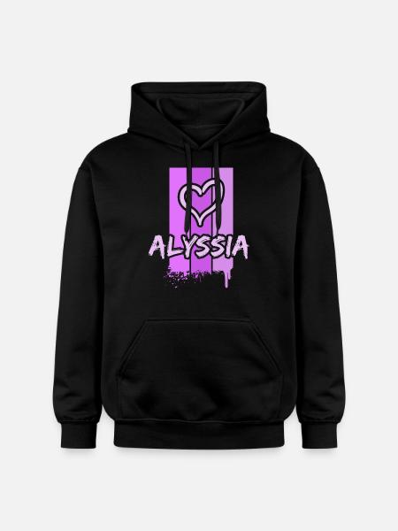 Gift for Alyssia - Gildan Unisex Softstyle® Midweight Hoodie - black