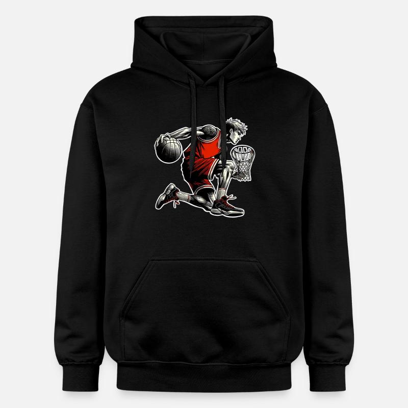 Basket-ball Joueurs de basket-ball - Sweat à capuche Softstyle® Gildan Unisexe - noir